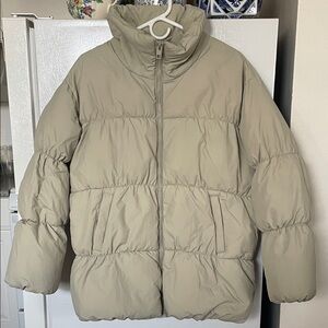 Garage Small NWT Ripstop Oversized Sage Puffer Jacket
